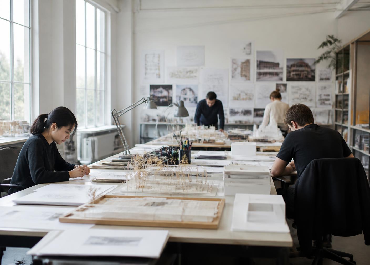The AETERNA studio at work